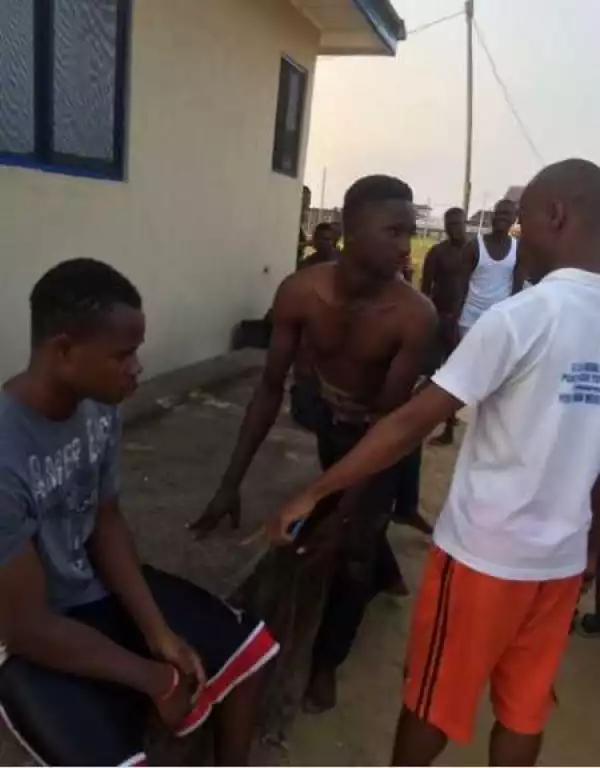 See What was Done to a Man Caught Stealing Condoms (Photos)